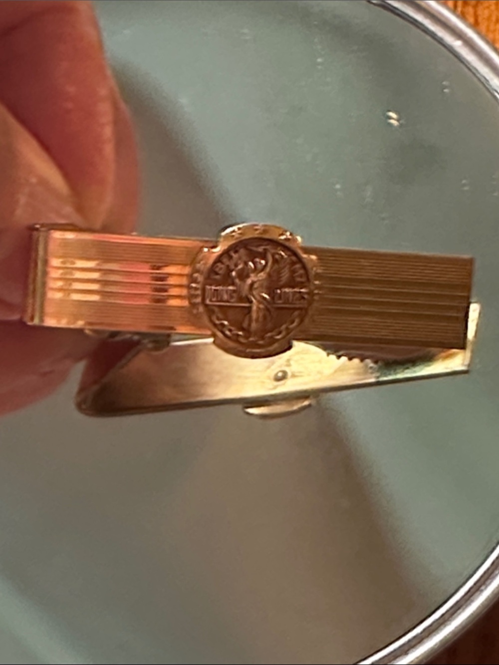 Vintage Balfour 60s Bell System "Long Lines" Gold-Tone Men's Tie Clip